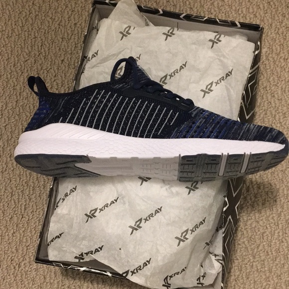 X-RAY MENS KNIT RUNNER.  SIZE 8/EU41 BLUE - Picture 3 of 4